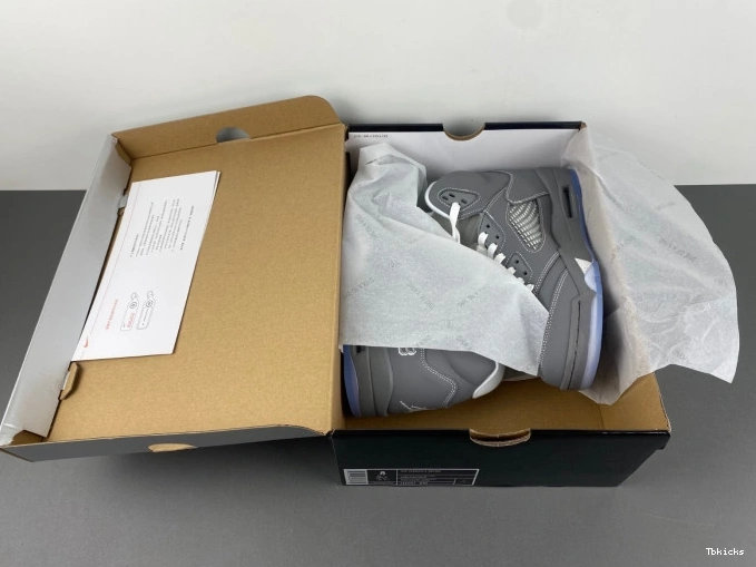 Reps TBK 136027-005 Jordan Wolf Retro 5 Air Grey 0704